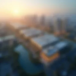 Aerial view highlighting the strategic positioning of Dubai Industrial City.