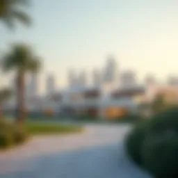 Skyline view of Al Bateen showcasing modern architecture