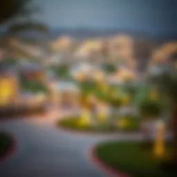 Stunning view of Yas Acres community layout