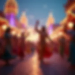 A vibrant display of cultural performances at Global Village Dubai