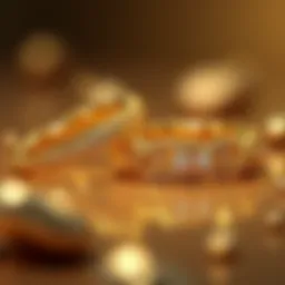Elegant gold jewelry showcasing various alloys